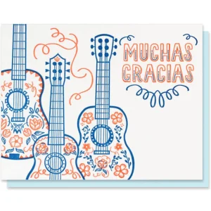 Muchas Gracias Guitars Thank You Card