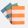 Multi Stripe Set of 3 Notebooks