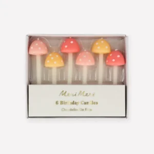 Mushroom Birthday Candles