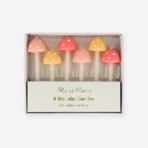 Mushroom Birthday Candles