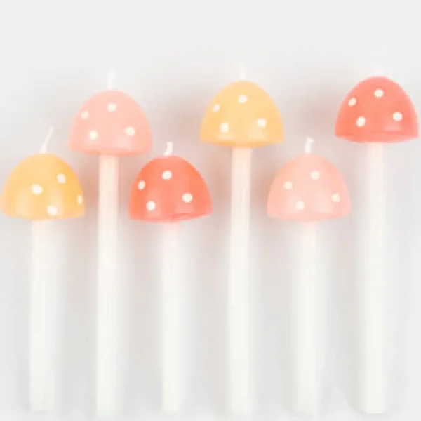Mushroom Birthday Candles