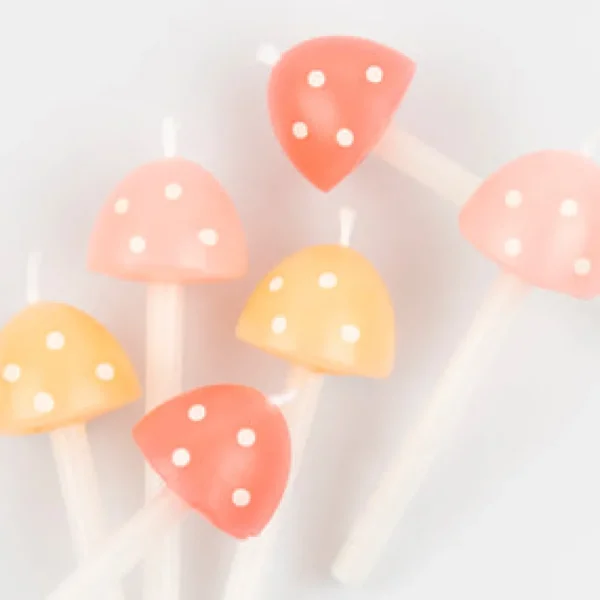 Mushroom Birthday Candles