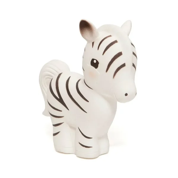 100% Natural Rubber Toy Zippy the Zebra