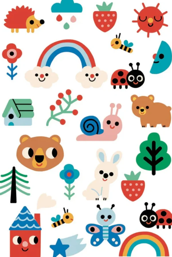 Nature Friends Temporary Tattoos