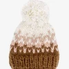 Nell Stripe Hat - Blush/Walnut