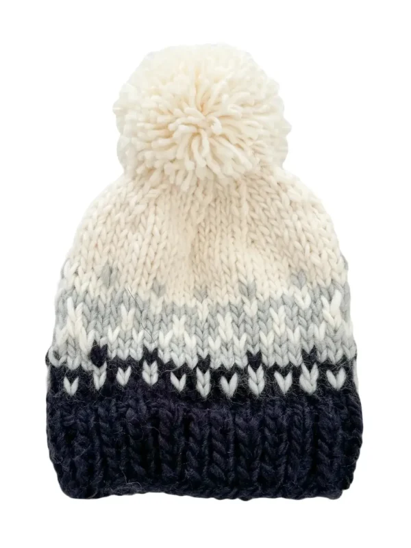 Nell Stripe Hat - Bowie Grey