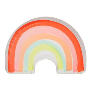 Neon Rainbow Plates