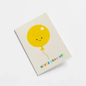 Never Grow Up Birthday Card