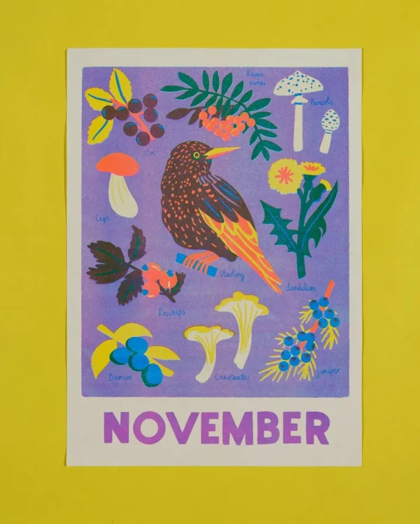 November Forage Print
