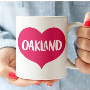 Oakland Heart Ceramic Mug