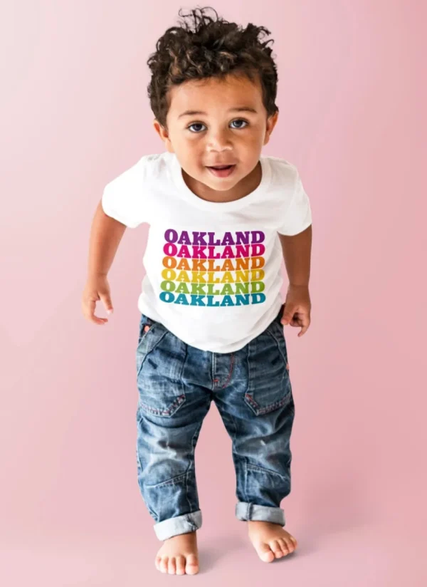 Oakland Rainbow Kids Tee (two colors)