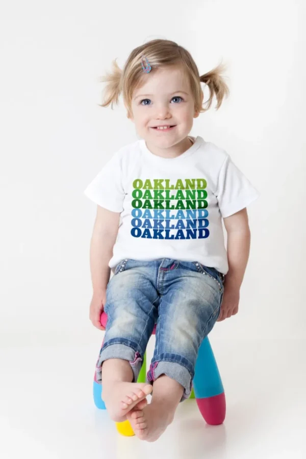 Oakland Rainbow Kids Tee (two colors)