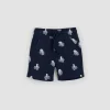 Octopus Print Terry Shorts