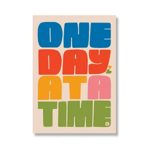 One Day At A Time Large Sticker