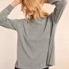 Open-Back Sweater - Grey
