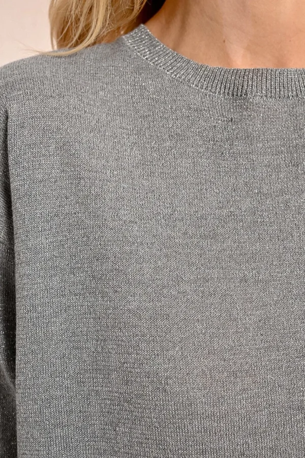 Open-Back Sweater - Grey