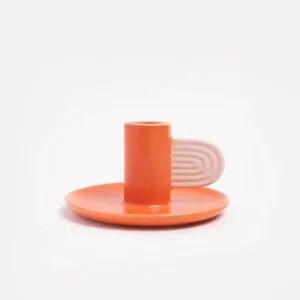 Orange/Pink Candle Holder
