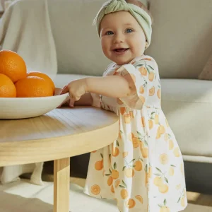 Oranges Print Dress Set
