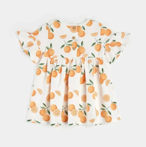 Oranges Print Dress Set