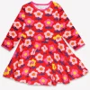Organic Pink Flower Print Skater Dress