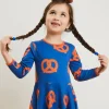 Organic Pretzel Print Skater Dress