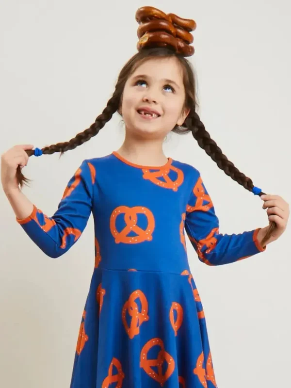 Organic Pretzel Print Skater Dress