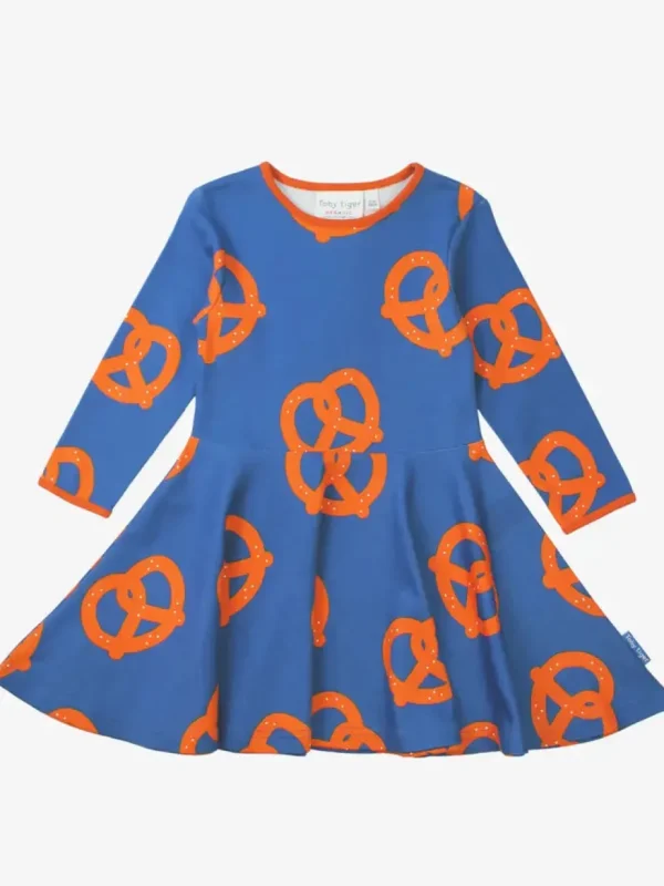 Organic Pretzel Print Skater Dress