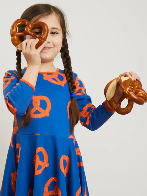 Organic Pretzel Print Skater Dress