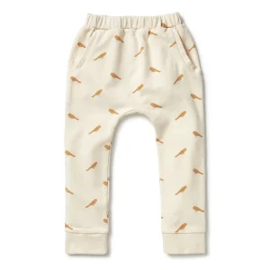 Organic Terry Slouch Kids Pant - Tweet Tweet
