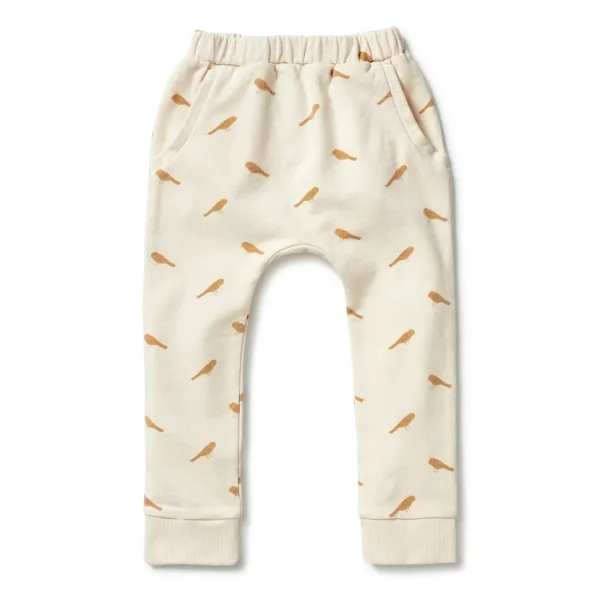 Organic Terry Slouch Kids Pant - Tweet Tweet