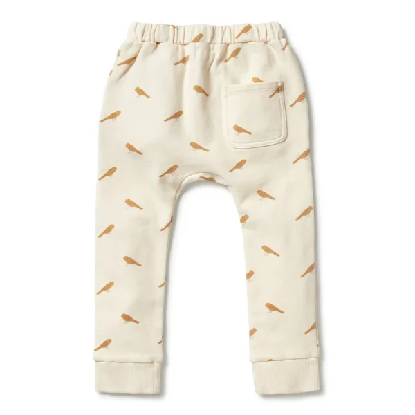 Organic Terry Slouch Kids Pant - Tweet Tweet
