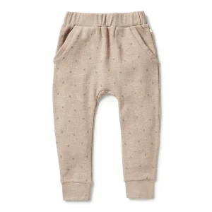 Organic Waffle Slouch Toddler Pant - Leaf Print