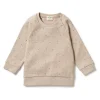 Organic Waffle Toddler Sweatshirt - Leaf Print