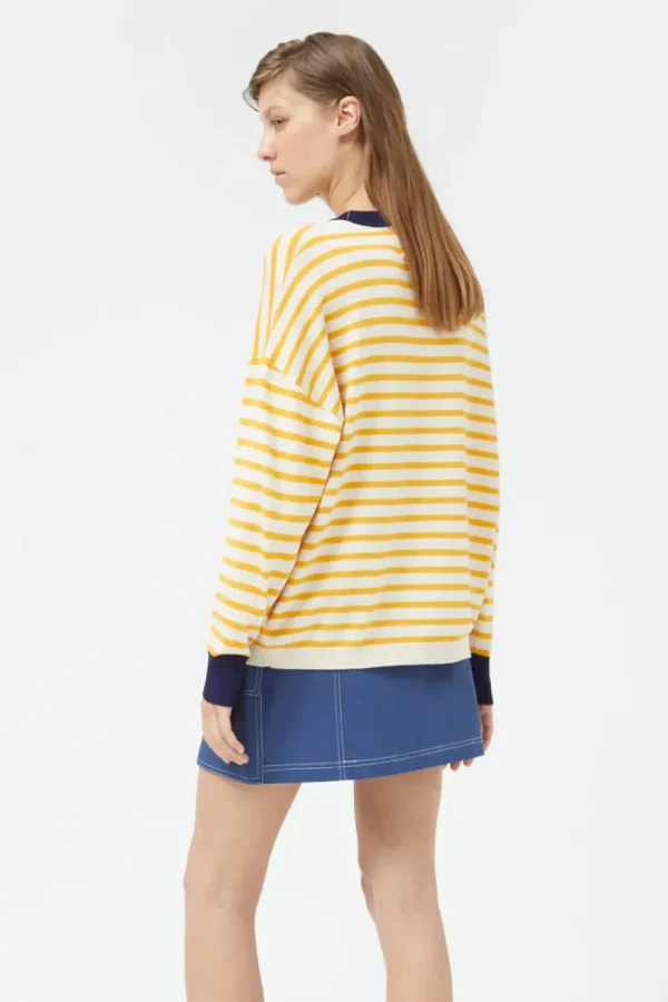 Oversized Yellow Striped Sweater