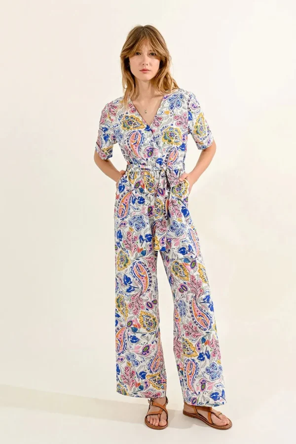 Paisley Print Jumpsuit