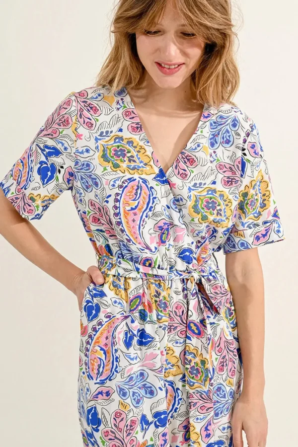 Paisley Print Jumpsuit