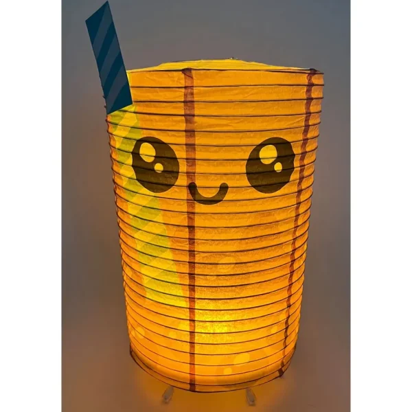 Paper Led Lantern - Boba Tea