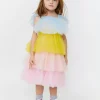Pastel Tulle Tiered Dress