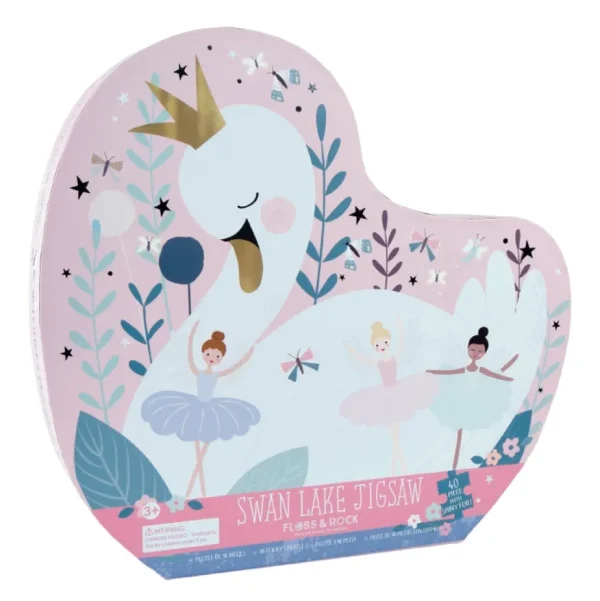 40pc Jigsaw in Shaped Box - Swan