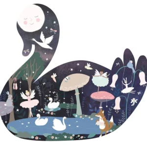 40pc Jigsaw in Shaped Box - Swan