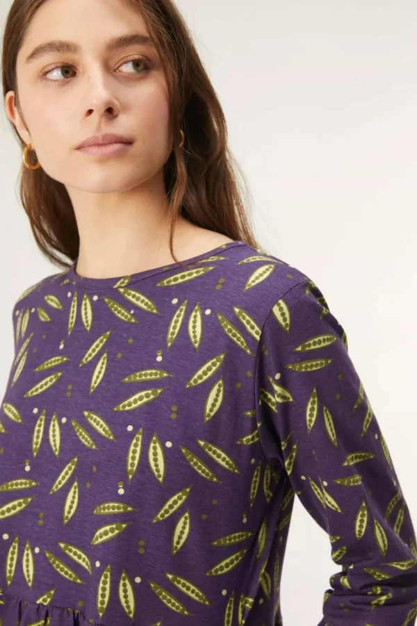 Pea Print Babydoll Dress