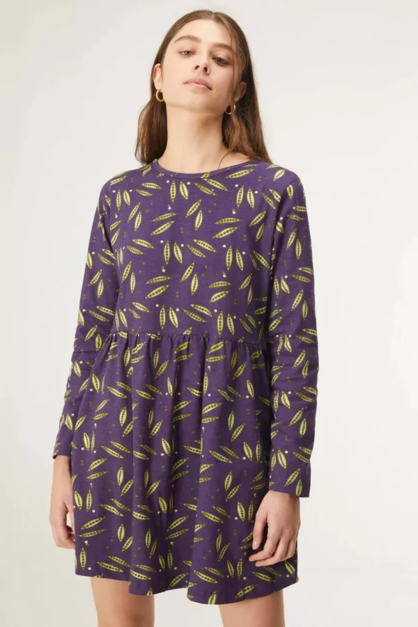 Pea Print Babydoll Dress