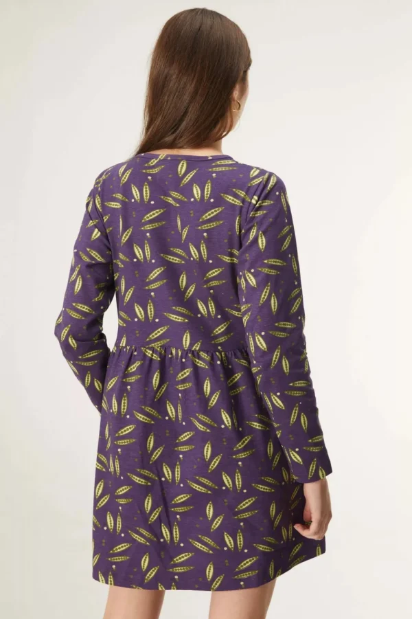 Pea Print Babydoll Dress