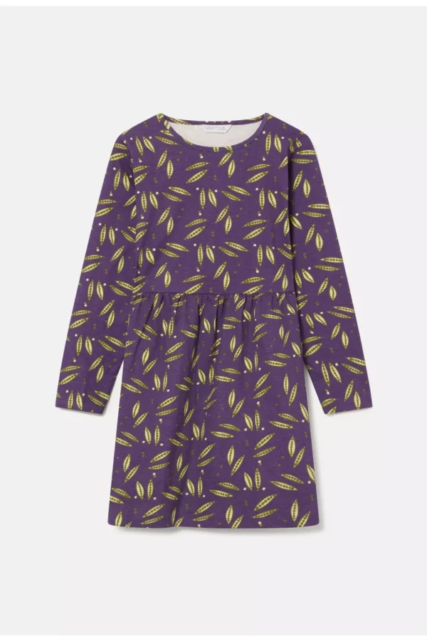 Pea Print Babydoll Dress
