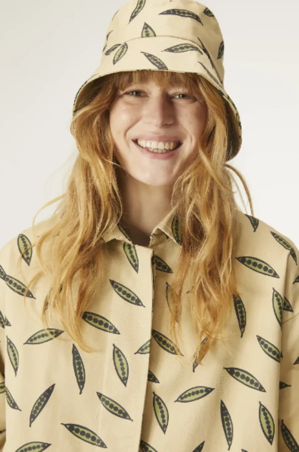 Pea Print Bucket Hat
