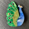 Peacock Hair Clip