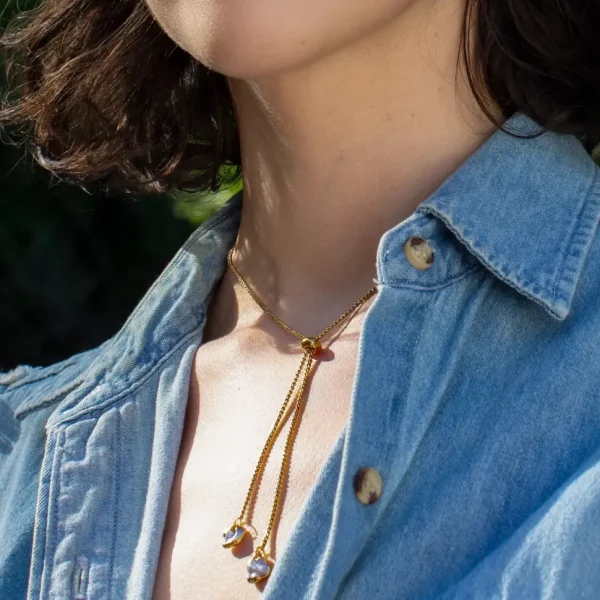Pearl of the Party Bolo Necklace