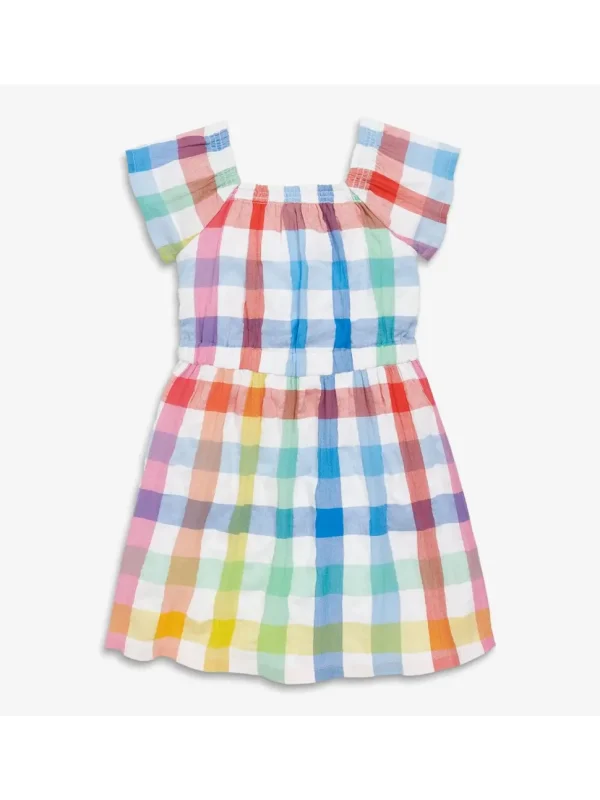 Picnic Dress - Rainbow Gingham