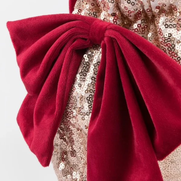 Pink Sequin Bow Bag