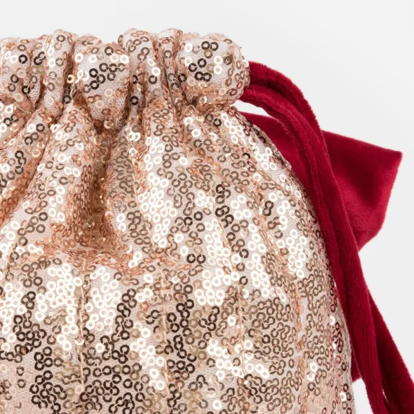 Pink Sequin Bow Bag